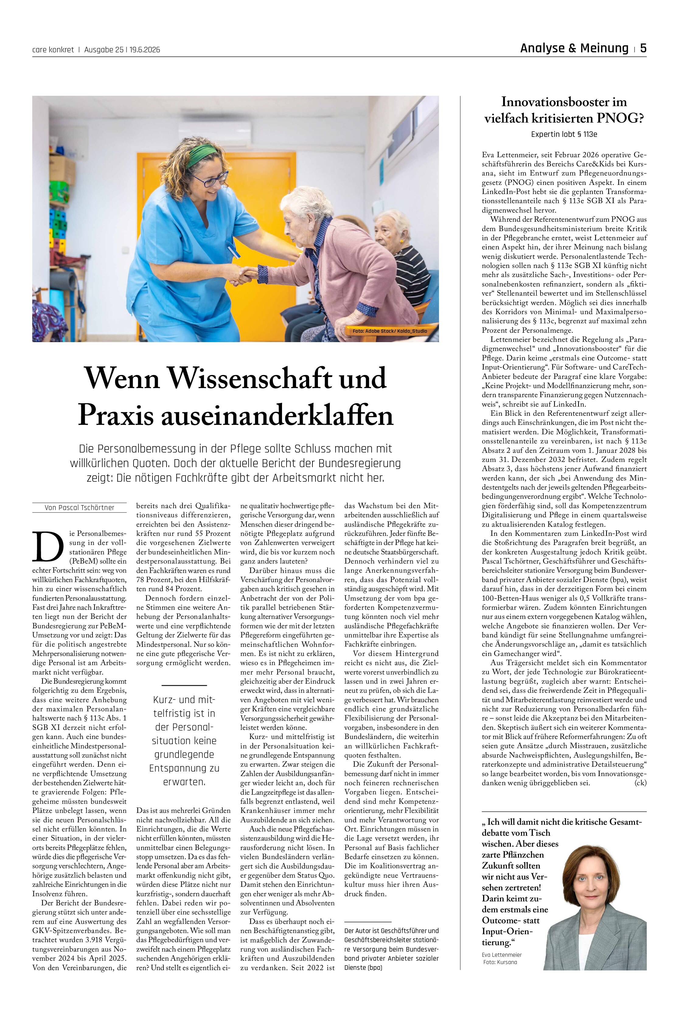 Vorschauseite 1: Wenn Wissenschaft und Praxis auseinanderklaffen
