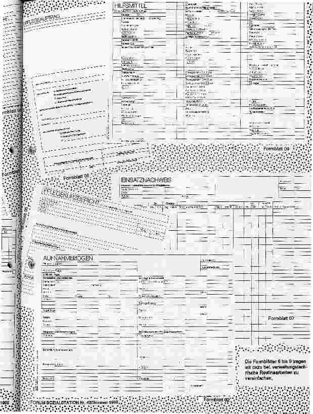 Vorschauseite 4: Neunmal Pflege schwarz auf weiß Ein Formularsystem für die Pflegedokumentation