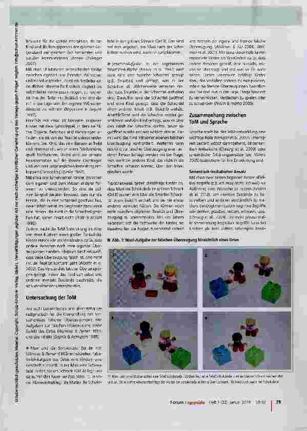 Vorschauseite 2: Entwicklung der Theory of Mind (ToM) bei hörgeschädigten Kindern