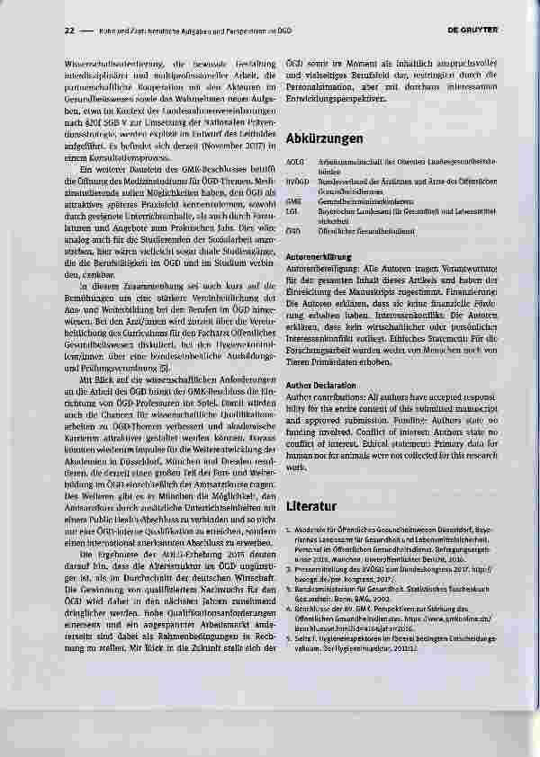 Vorschauseite 3: Berufliche Aufgaben und Perspektiven im OGD