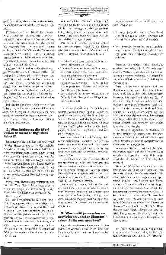 Vorschauseite 2: Zutaten zur Motivation - ich, die anderen und das Geld