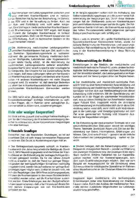 Vorschauseite 2: Kooperation durch Abstimmung von Leistungsspektren