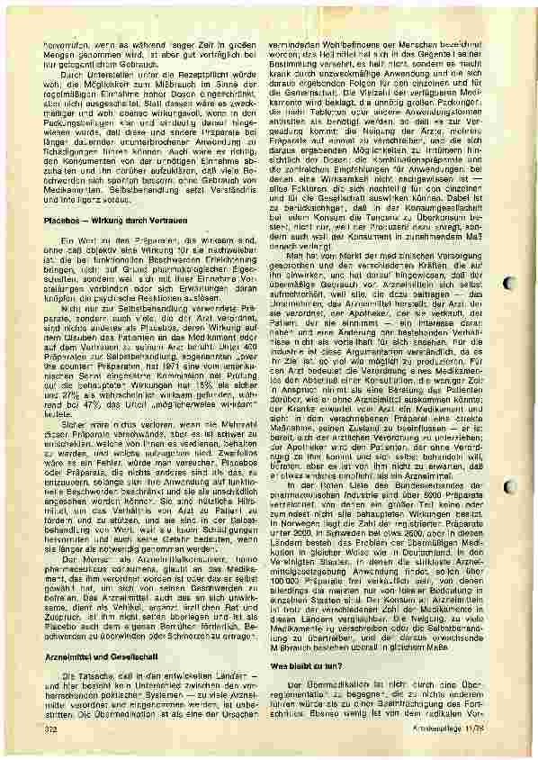 Vorschauseite 2: Der Mensch als Konsument von Arzneimitteln