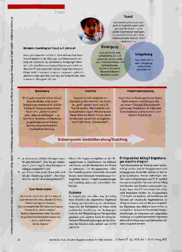 Vorschauseite 5: Behandlung Coaching Umfeldanpassung