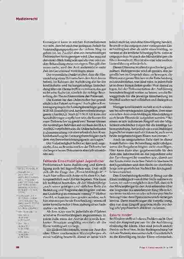 Vorschauseite 3: Einwilligung und Aufklärung in Problemfällen