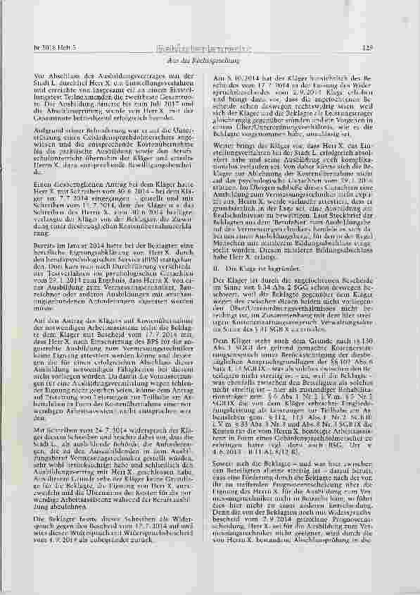 Vorschauseite 2: SGB III § 112, 113 Abs. 1 Nr. 2; SGB IX a.F. § 33 Abs. 3 Nr. 3, Abs. 8 Nr. 3 (= SGB IX n. F. § 49 Abs. 3, Abs. 8 Nr. 3)Notwendige Ausbildungs-/Arbeitsassistenz - Hilfe zur Erlangu…