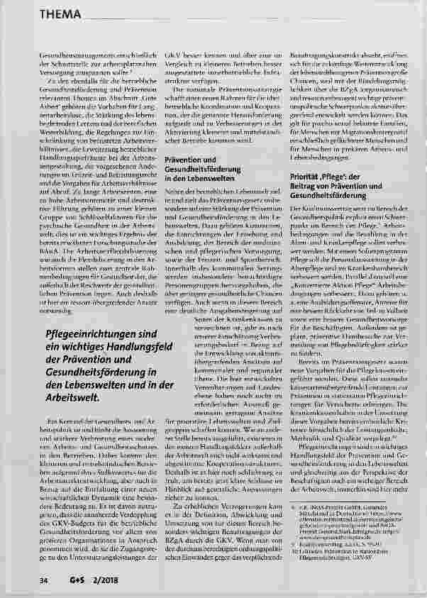 Vorschauseite 4: Prävention und Gesundheitsförderung zwischen Erneuerung und Konsolidierung