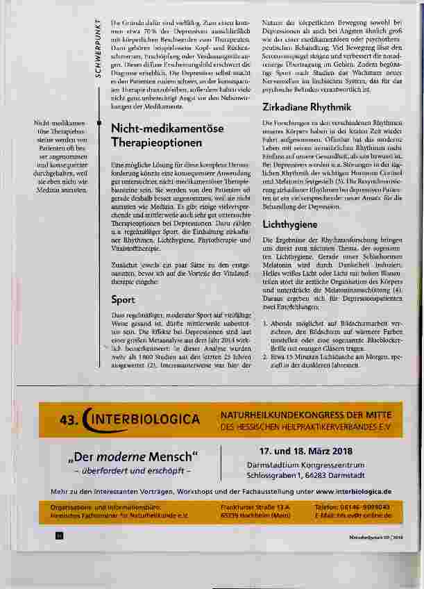 Vorschauseite 2: Patientengerechte Therapie Optionen bei Depression