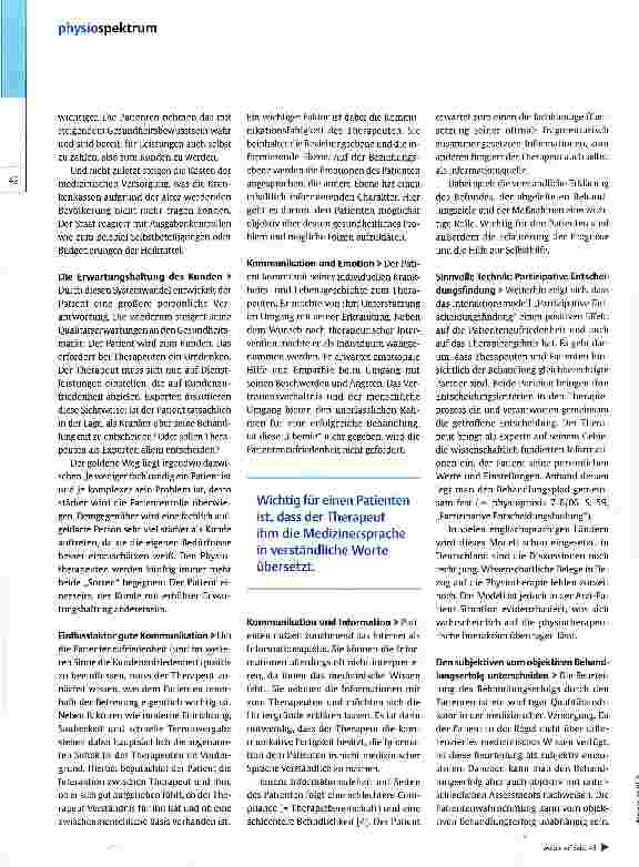 Vorschauseite 3: Was Patienten zufrieden macht