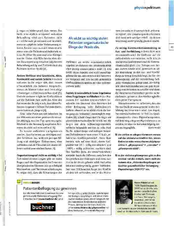 Vorschauseite 4: Was Patienten zufrieden macht