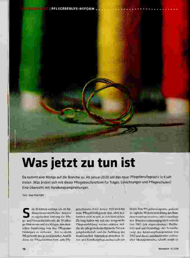 Vorschauseite 1: Was jetzt zu tun ist