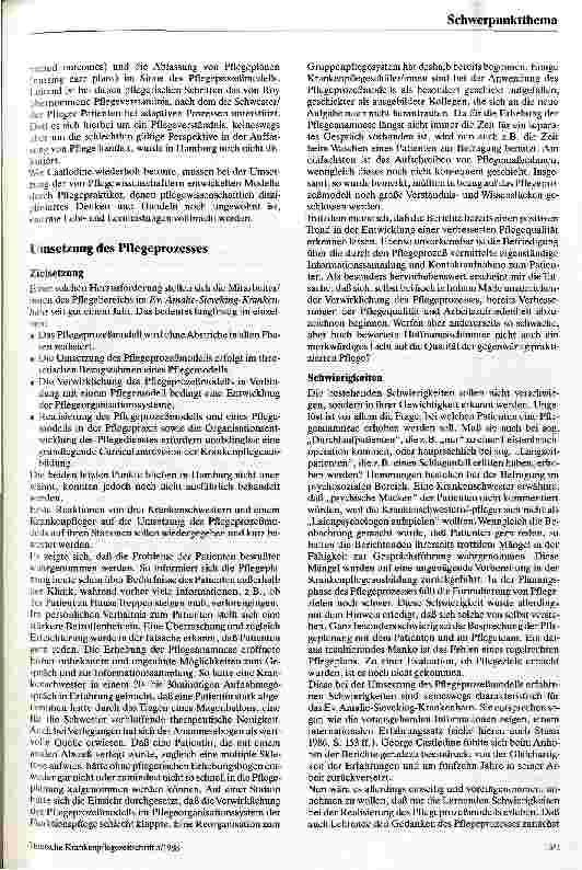 Vorschauseite 4: Der Pflegeprozeß im Spannungsfeld zwischen Pflegewissenschaft und Pflegepraxis