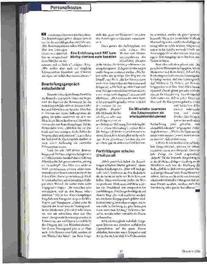 Vorschauseite 3: Wettlauf der Ideen Leistungsbezogene Zulagenregelung
