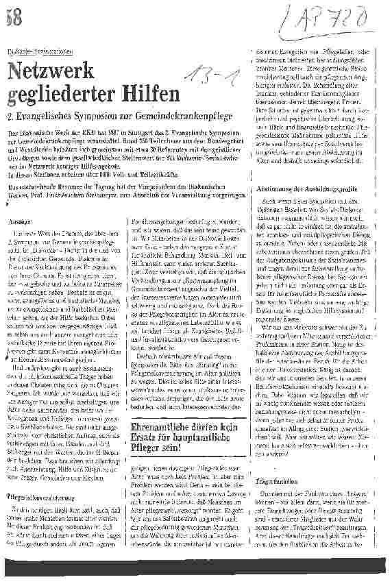 Vorschauseite 1: Netzwerk gegliederter Hilfen