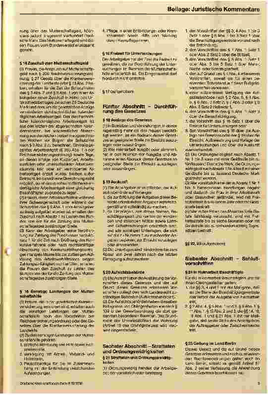 Vorschauseite 4: Das Mutterschutzgesetz / Die Anwendung unter besonderer Berücksichtigung der Situation im Krankenhaus