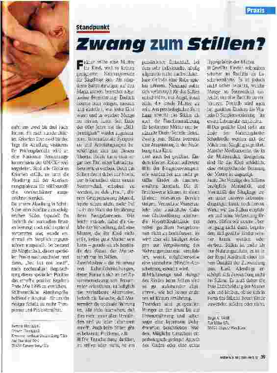 Vorschauseite 2: Auf dem Weg zur Stillfreundlichen Abteilung