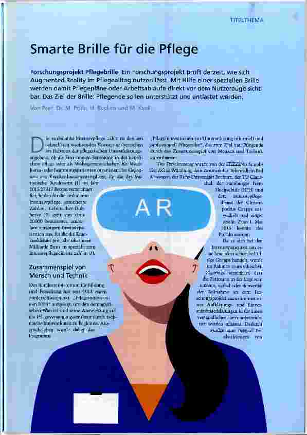 Vorschauseite 1: Smarte Brille für die Pflege