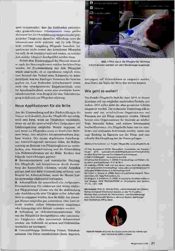 Vorschauseite 3: Smarte Brille für die Pflege