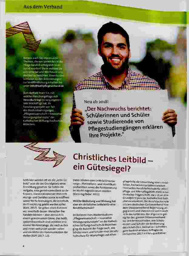 Vorschauseite 1: Christliches Leitbild ein Gütesiegel?