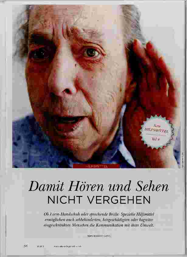 Vorschauseite 1: Damit Hören und Sehen NICHT VERGEHEN