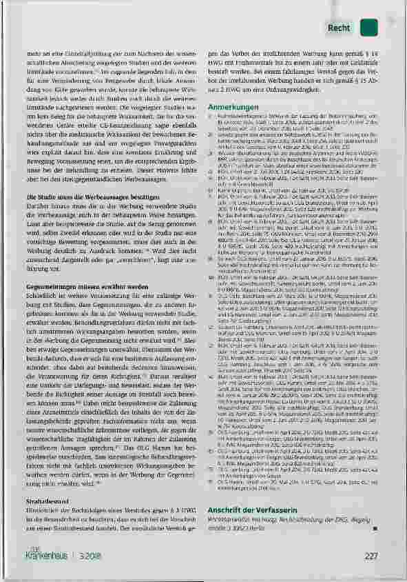Vorschauseite 3: Werbung mit Studien
