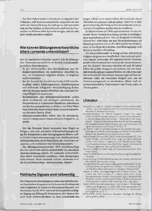 Vorschauseite 4: Ältere Studierende sind lernund leistungsfähig!