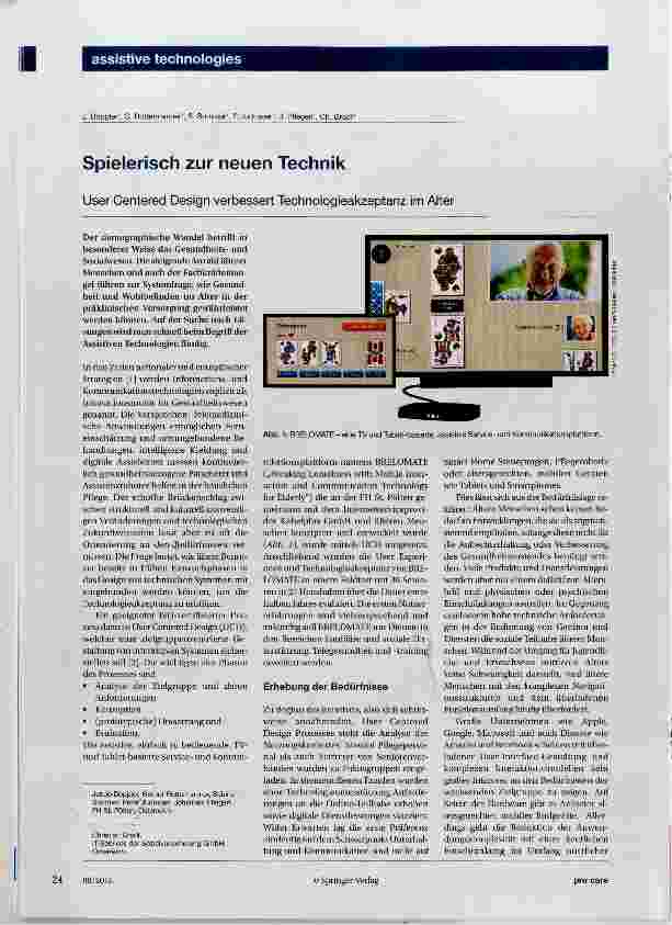 Vorschauseite 1: Spielerisch zur neuen Technik