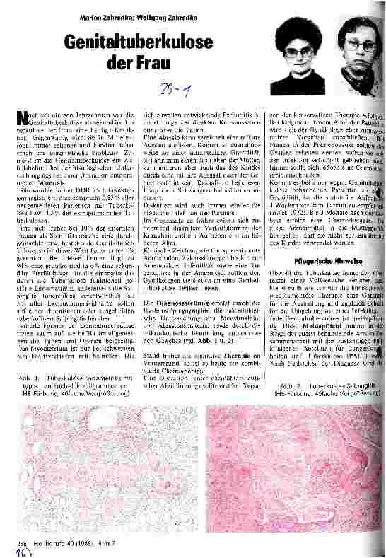 Vorschauseite 1: Genitaltuberkulose der Frau