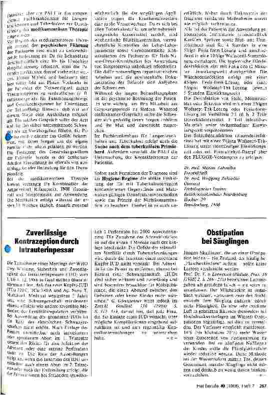 Vorschauseite 2: Genitaltuberkulose der Frau