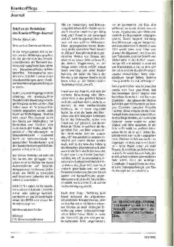 Vorschauseite 4: Sigmund Freud Psychologen, die Schule machten (II)