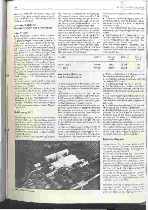Vorschauseite 4: Die Entwicklung der Planung des Neubaues des Evangelischen Krankenhauses Kusel 1973 - 1977