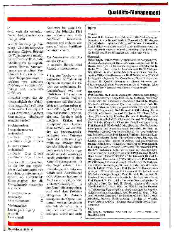 Vorschauseite 4: Instrumente für kontinuierliche Qualitätsverbesserung und medizin-ökonomisches Controlling (IQC)