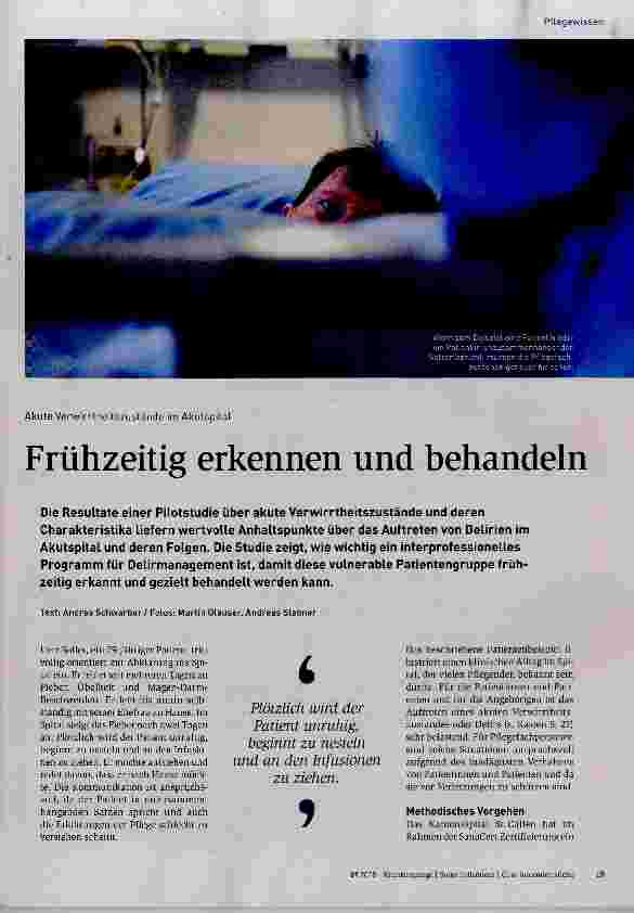 Vorschauseite 1: Frühzeitig erkennen und behandeln