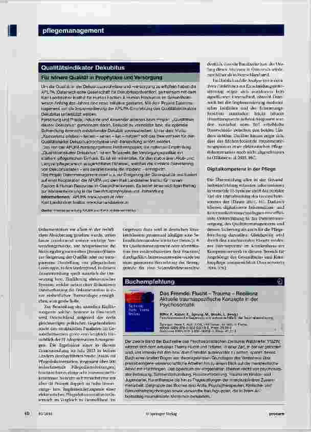 Vorschauseite 5: Pflegedokumentation und Datenmanagement
