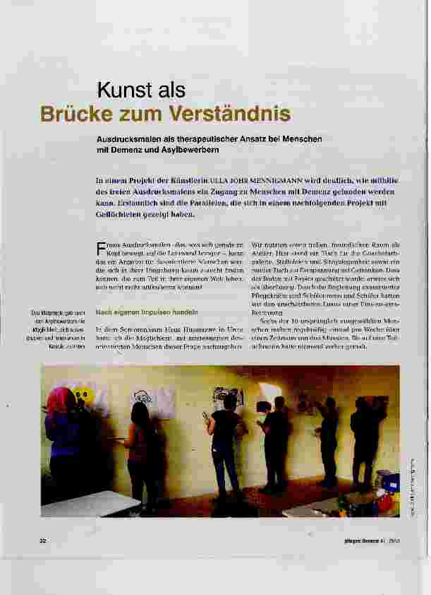 Vorschauseite 1: Kunst als Brücke zum Verständnis