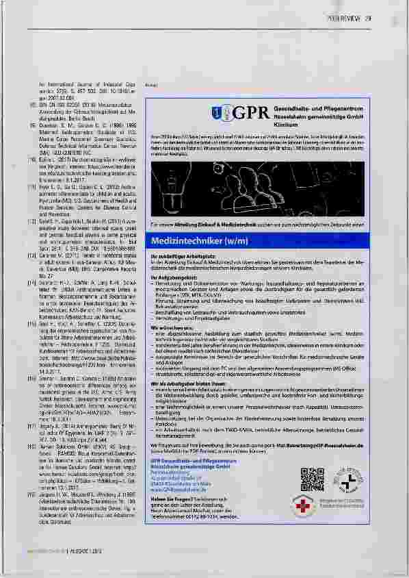 Vorschauseite 6: Anthropometrische Daten für Medizinprodukte