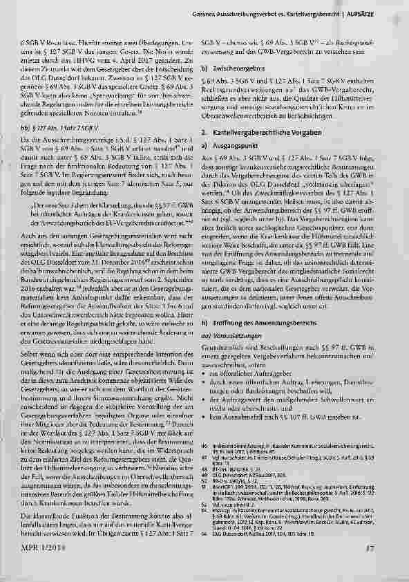 Vorschauseite 5: Ausschreibungsverbot vs. Kartellvergaberecht