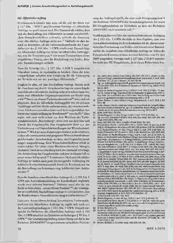 Vorschauseite 6: Ausschreibungsverbot vs. Kartellvergaberecht