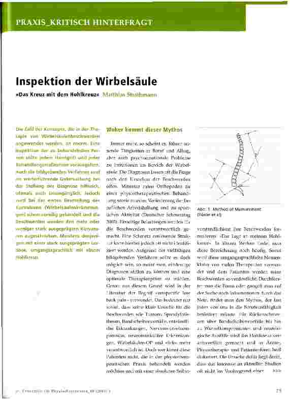Vorschauseite 1: Inspektion der Wirbelsäule