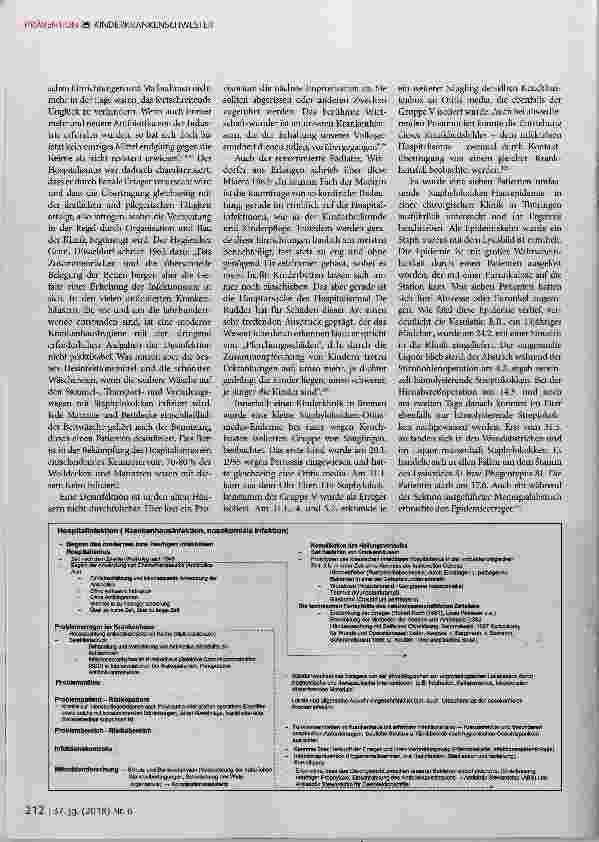 Vorschauseite 3: Krankenhausinfektionen gestern und heute Besonderheiten des Staphylokokkenhospitalismus