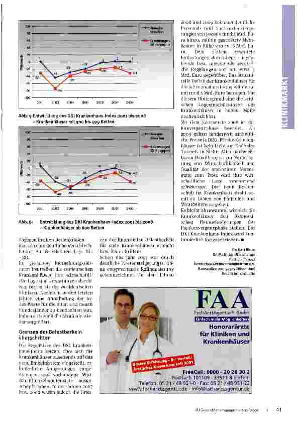 Vorschauseite 3: Kein Licht am Ende des Tunnels DKI Krankenhaus Barometer 2007/2008: 30 Prozent schreiben Verluste