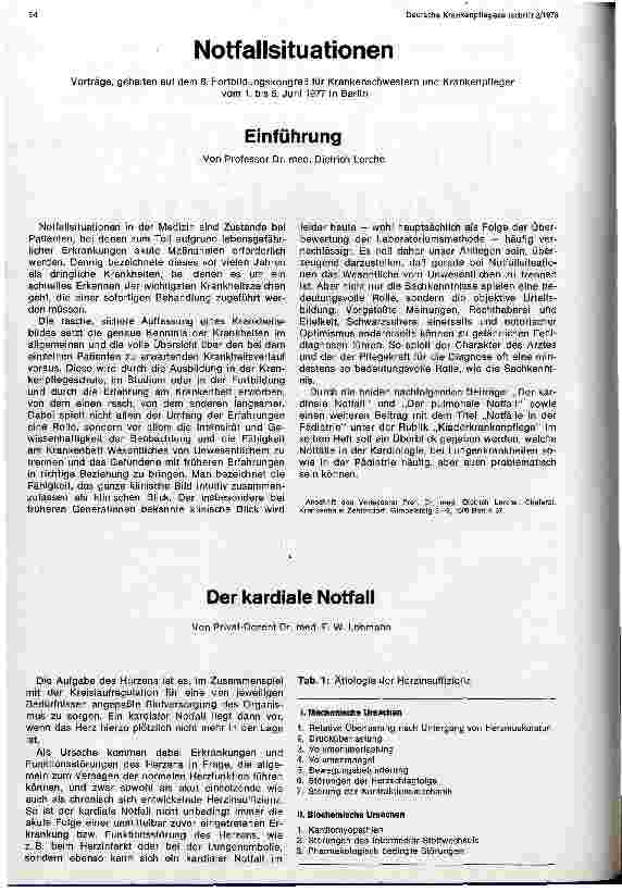 Vorschauseite 1: Der kardiale Notfall
