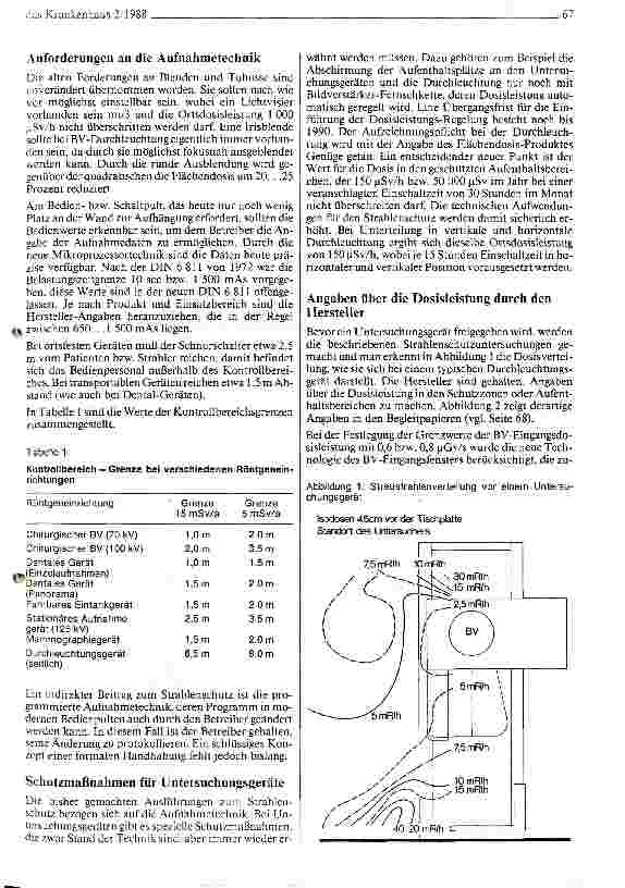Vorschauseite 2: Verbesserter Strahlenschutz an Röntgenuntersuchungsgeräten und Einrichtungen