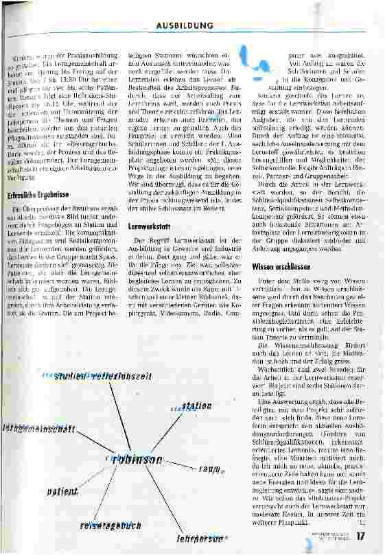 Vorschauseite 2: Robinson und die Lernwerkstatt Praxisausbildung