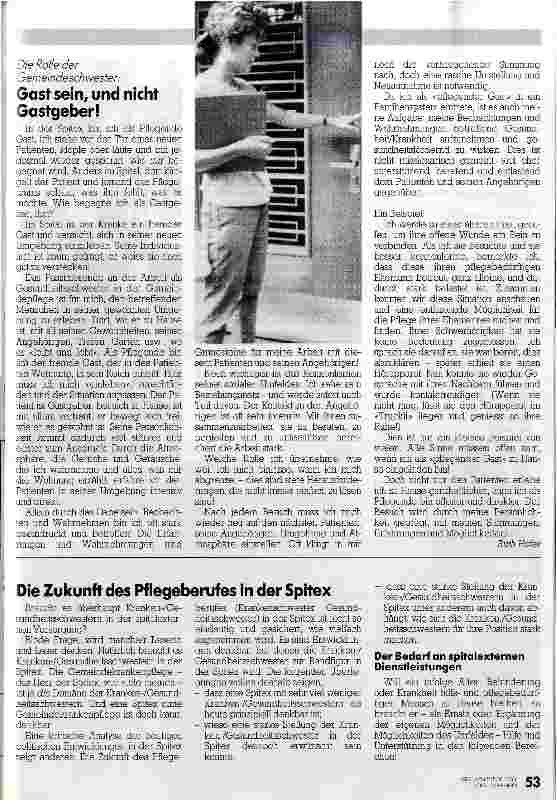 Vorschauseite 1: Die Rolle der Gemeindekrankenschwester Gast sein und nicht Gastgeber
