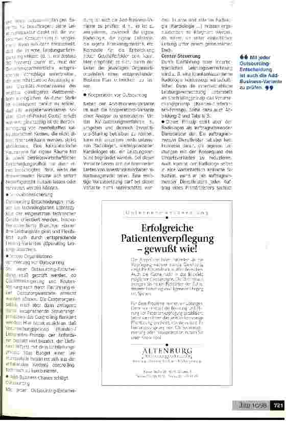 Vorschauseite 6: Outsourcing oder Re-Sourcing Kernkompetenz ist die Managementfähigkeit