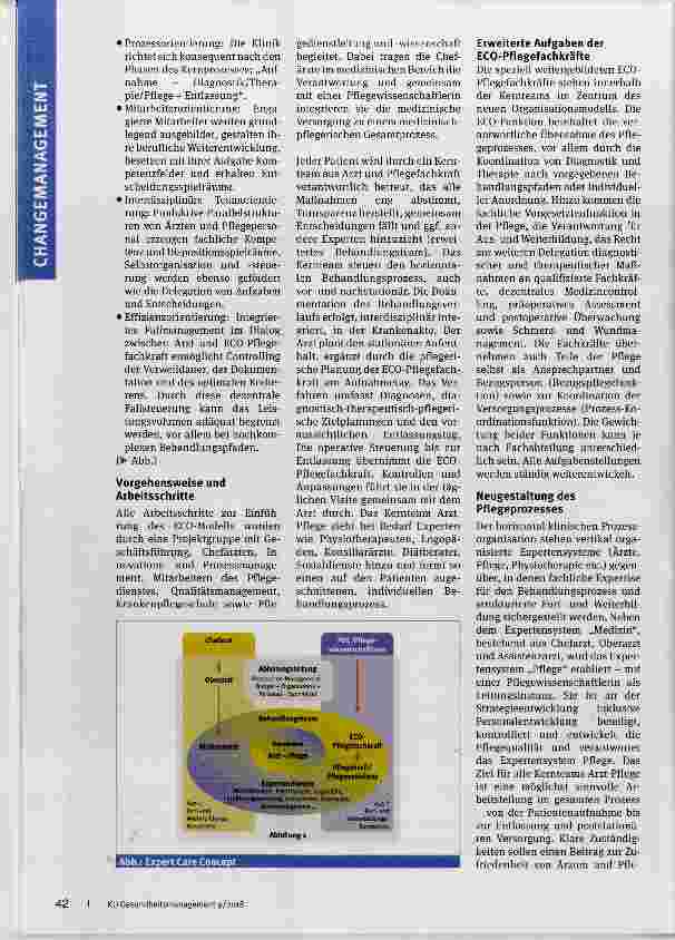 Vorschauseite 2: Expert Care Organisation für neue Behandlungsprozesse