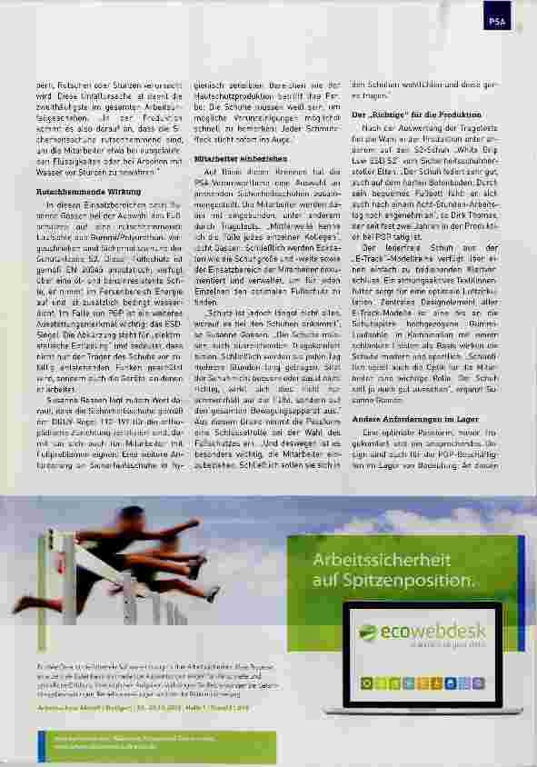 Vorschauseite 2: Sicheren Schrittes durch Produktion und Lager