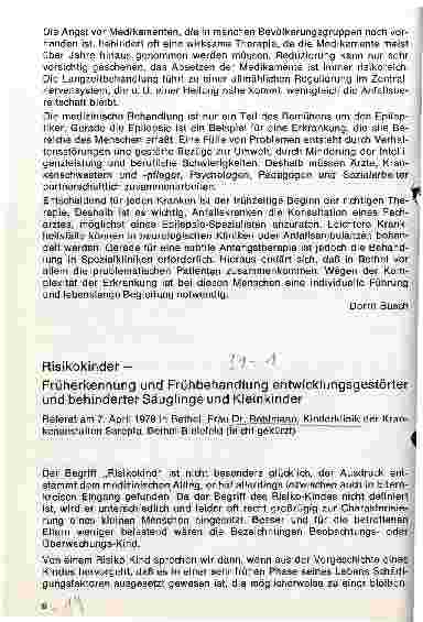 Vorschauseite 1: Risikokinder- Früherkennung und Frühbehandlung entwicklungsgestörter und behinderter Säuglinge und Kleinkinder