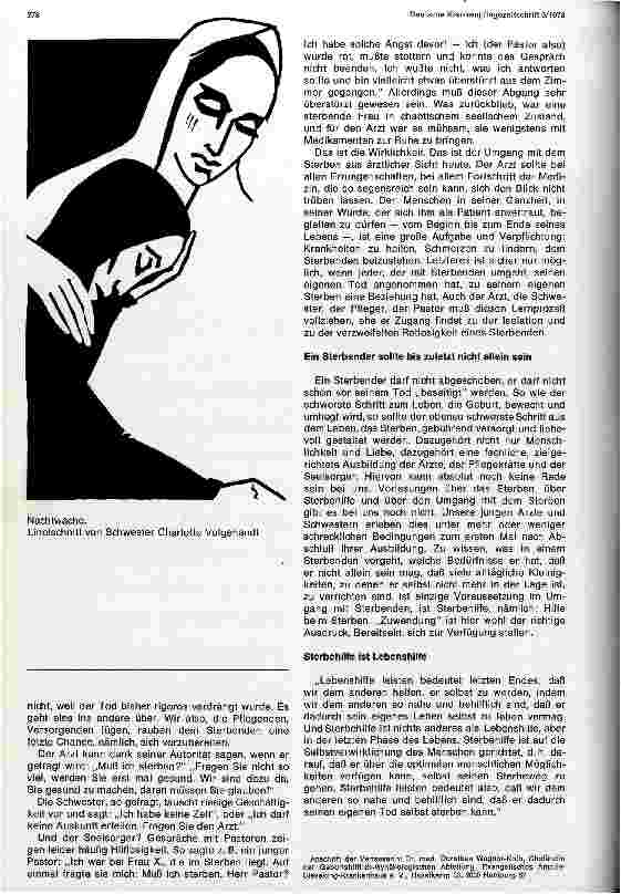 Vorschauseite 5: Unser Umgang mit Sterbenden